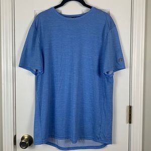 Russell Fresh Force Heather blue short sleeved tee shirt size medium.